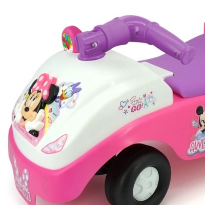 Image showing 5 th Kiddieland Foldable Handle Ride On, Minnie, Disney Foot To Floor Vehicle