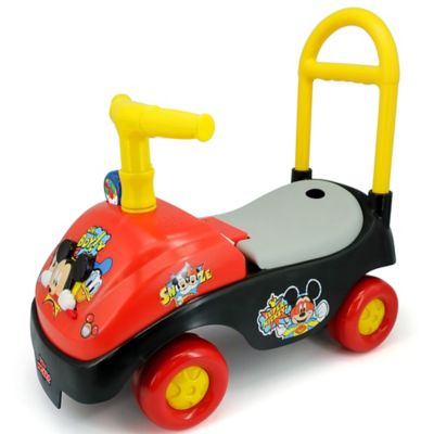 Kiddieland Foldable Handle Ride On, Mickey, Disney Foot To Floor Vehicle
