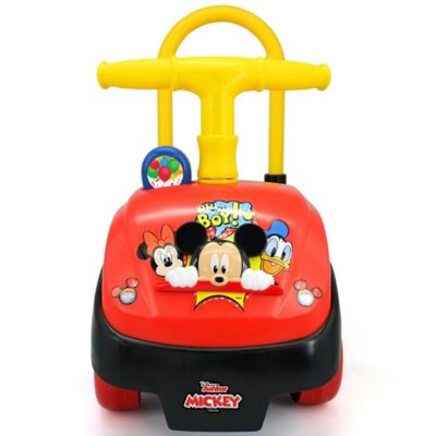 Image showing  Foldable Handle Ride On, Mickey, Disney Foot To Floor Vehicle