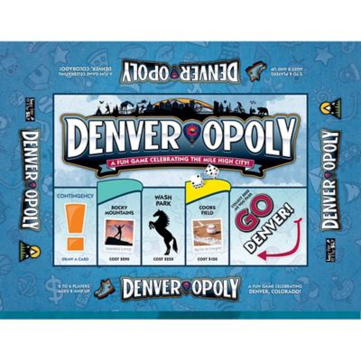 Late For the Sky Denver-Opoly City Themed Family Board Game, Ages 8+, 2-6 Players