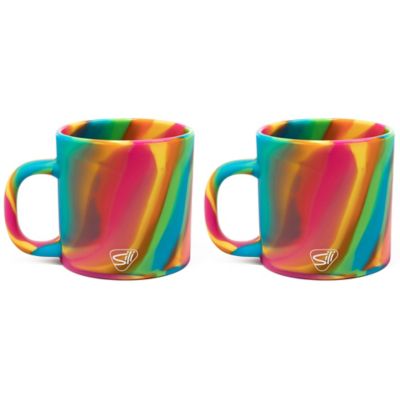 Silipint Coffee Mug 16 oz., 2 pk., Silicone Handled Unbreakable Cups, G0810125095788