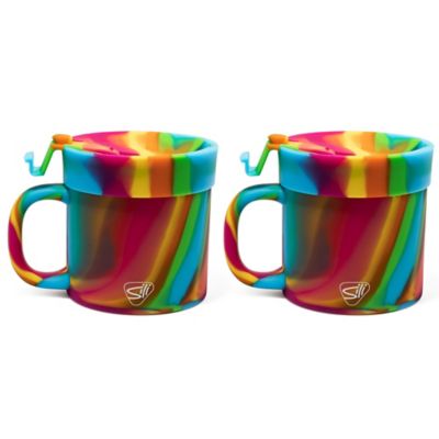 Silipint Coffee Mug 16 oz., 2 pk., No Leak Lids, G0810125095832