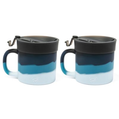 Silipint Coffee Mug 16 oz., 2 pk., No Leak Lids, G0810125095849