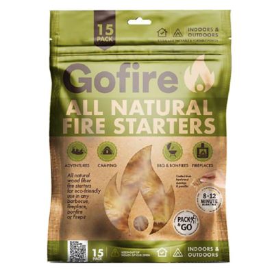 GoFire All Natural Fire Starters 15 pk. NonToxic