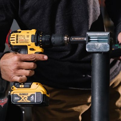 Image showing  5,000 lb. TVJX Drill-Powered Side-Mount Jack with Wheel