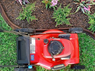 Image showing  Recycled Rubber Flexible 4ft Lawn Edging L-shape, 6 pc. Box, Brown