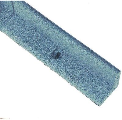 EcoBorder Recycled Rubber Flexible 4ft Lawn Edging L-shape, 6 pc. Box, Grey