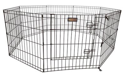 Retriever 24 in. Step-Thru Exercise Pen for Dogs Great for small dogs and puppies