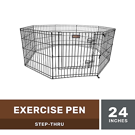 Retriever 24 in. Step-Thru Exercise Pen for Dogs