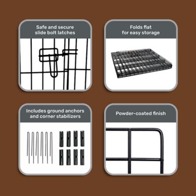 Image showing  Indoor/Outdoor Step-Thru Exercise Pen for Dogs, 36 in.