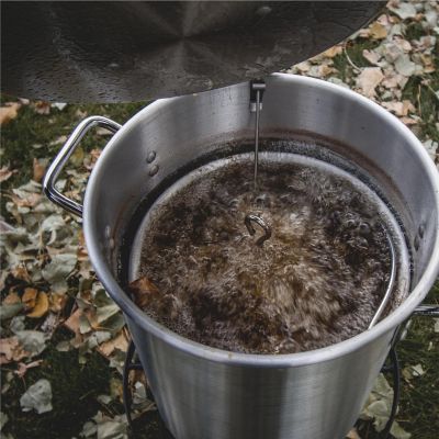 Image showing 6 th Gas One 84 qt. Stainless Steel Pot with Perforated Basket