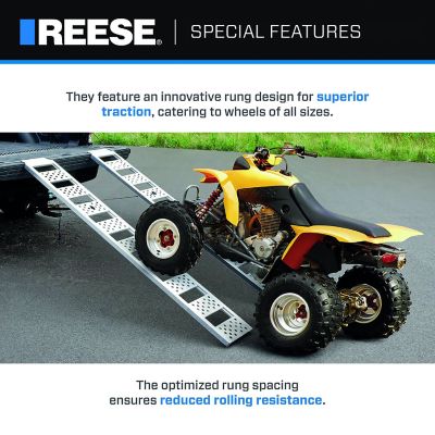 Image showing  Straight Loading Ramp, 12 in. x 77 in., 1,250 lbs. Capacity, Pair