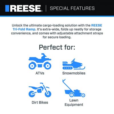 Image showing  Tri-fold Aluminum Utility Ramp, 45 in. x 69 in., 1,600 lbs. Capacity