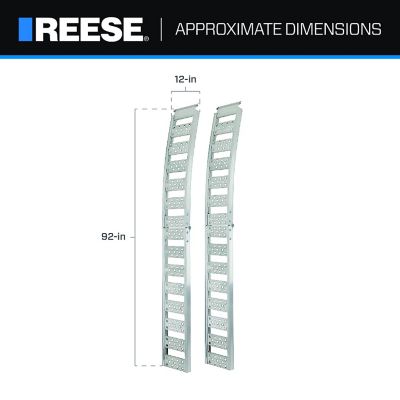Image showing  Arched Center-fold Loading Ramp, 12 in. x 90 in., 1,500 lbs. Capacity, Pair