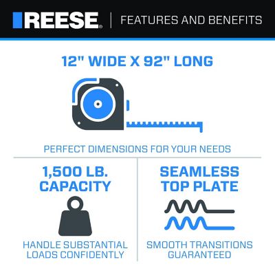 Image showing  Arched Center-fold Loading Ramp, 12 in. x 90 in., 1,500 lbs. Capacity, Pair