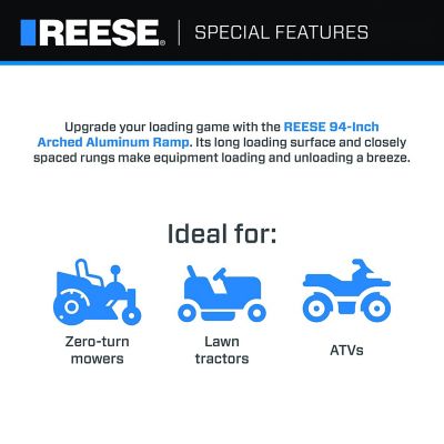 Image showing  Arched Loading Ramp, 12 in. x 94 in., 1,500 lbs. Capacity, Pair