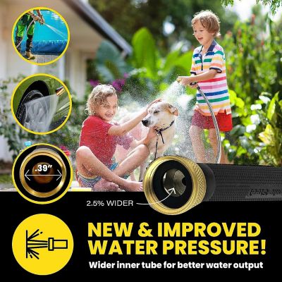 Image showing  5/8 in. x 125 ft. Pro Heavy-Duty Stainless Steel Garden Hose