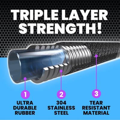 Image showing  5/8 in. x 25 ft. Lightweight Kink-Free Aluminum Garden Hose