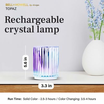 Image showing  RGB Portable Rechargeable Crystal Lamp