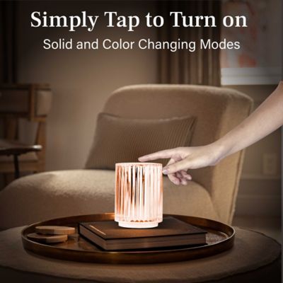 Image showing  RGB Portable Rechargeable Crystal Lamp