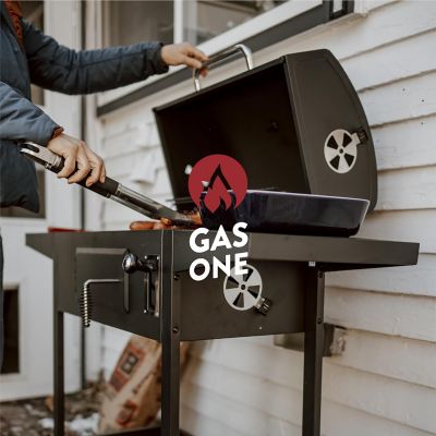 Image showing  Charcoal Cart Grill, 576 sq. in., Black