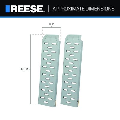 Image showing  Straight Loading Ramp, 11 in. x 40 in., 1,200 lbs. Capacity, Pair