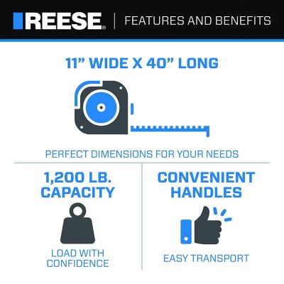 Image showing  Straight Loading Ramp, 11 in. x 40 in., 1,200 lbs. Capacity, Pair
