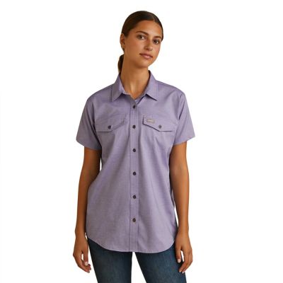 Ariat Women's Rebar Made Tough VentTEK DuraStretch Short Sleeve Work Shirt