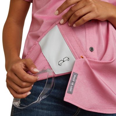 Image showing  Women's VentTEK Rebar Made Tough DuraStretch Collared Short-Sleeve Work Shirt