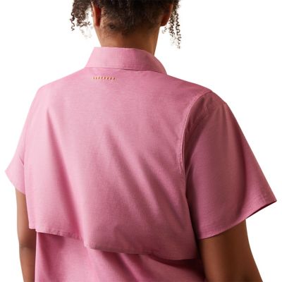 Image showing 5 th Ariat Women's VentTEK Rebar Made Tough DuraStretch Collared Short-Sleeve Work Shirt