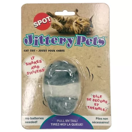 Spot Jittery Mouse Plush Cat Toy Cat Chasers & Teasers