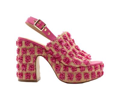 Image showing  Missoula Pompom Platform Sandal