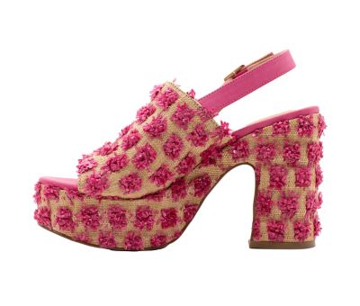 Image showing 6 th Sbicca Footwear Missoula Pompom Platform Sandal