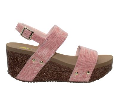 Image showing 1 th Volatile Summerlove Buckle Strap Wedge Sandals