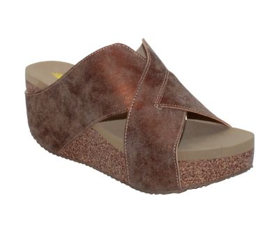 Volatile Women's Firefly Criss Cross Slide-on Wedges