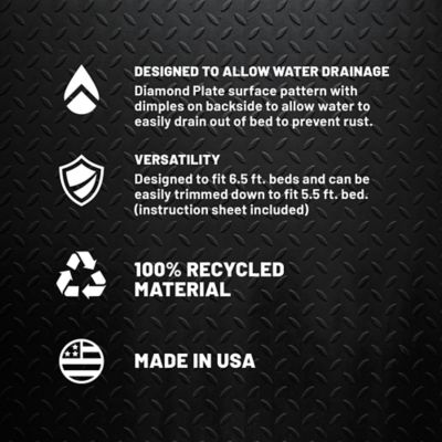 Image showing  2015 to Current Ford F150 6.5 ft., 5.5 ft. Trim-To-Fit TSC Logo Bed Mat