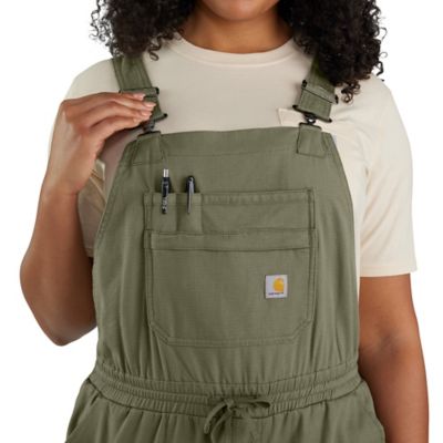 Image showing  Women's Force Relaxed Fit Ripstop Bib Overalls