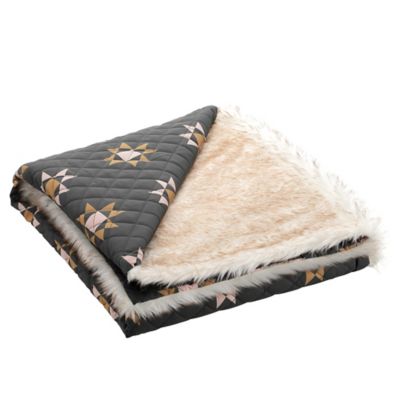 Image showing 6 th MuttNation Fueled by Miranda Lambert Quilted Fur Water-Resistant Pet Throw Blanket, 60 in. x 50 in.