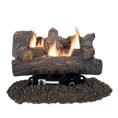 Pleasant Hearth 18 in. Southern Oak Vent Free Gas Log Set 30,000 BTU's