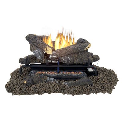 Pleasant Hearth 24 in. Southern Oak Vent Free Gas Log Set 30,000 BTU's