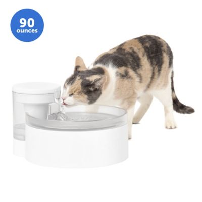 PetSafe Outlast Pumpless Plastic Pet Water Fountain, Water Filter Included