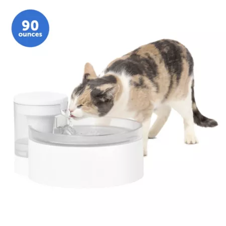 PetSafe Outlast Pumpless Plastic Pet Water Fountain Water Filter Included Pet Waterers & Fountains