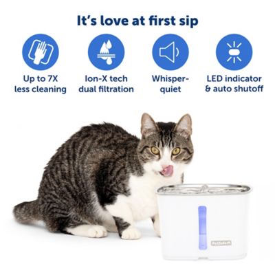 Image showing  Viva Pet Fountain, 64 oz., Stainless Steel Tray