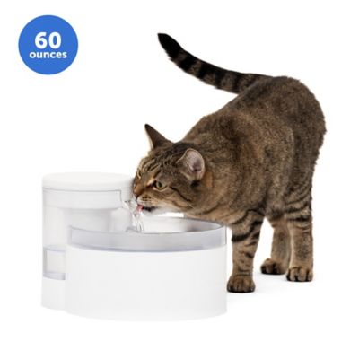 PetSafe Outlast Pumpless Plastic Pet Water Fountain, Water Filter Included