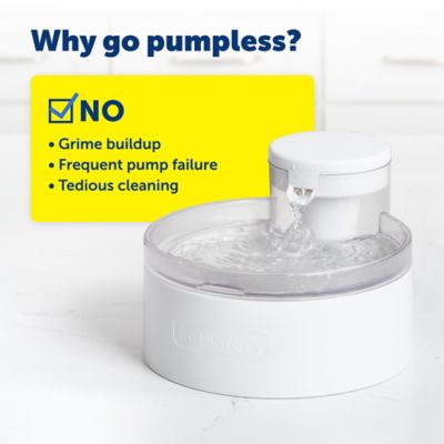 Image showing  Outlast Pumpless Plastic Pet Water Fountain, Water Filter Included PWW00-17957