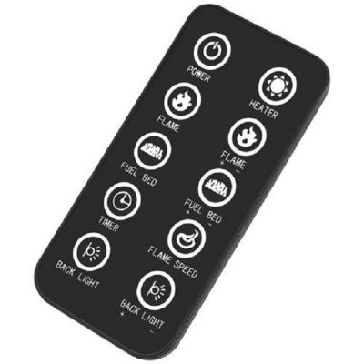 Image showing  Electric Indoor Wall-Mounted Fireplace, 36 in.