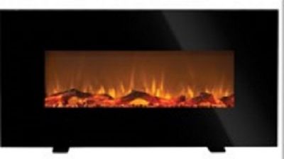 Image showing 6 th Grand Aspirations Electric Indoor Wall-Mounted Fireplace, 36 in.