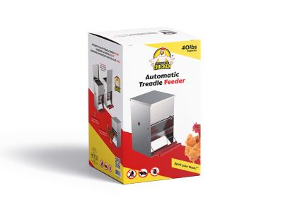 Image showing 8 th My Favorite Chicken 40lb Automatic Metal Poultry Treadle Feeder, Rust-Resistant, Self-Adjusting & Eco-Friendly Feed Management
