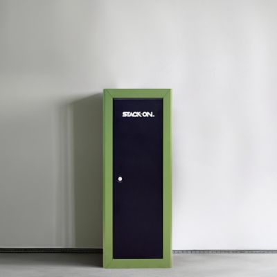 Image showing  18 Gun Key Lock Welded-Steel Security Gun Cabinet with Beveled Edge, Hunter Green and Black