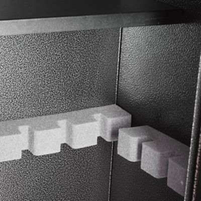 Image showing  10 Gun Key Lock Welded-Steel Security Gun Cabinet Hammer Granite